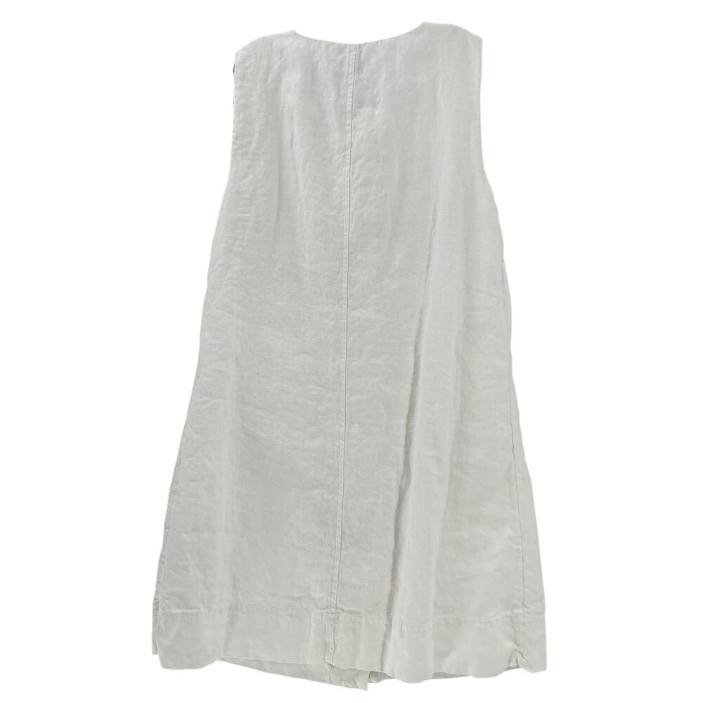 J.Crew Linen Button Front White Shift Dress Size S - Picture 3 of 4